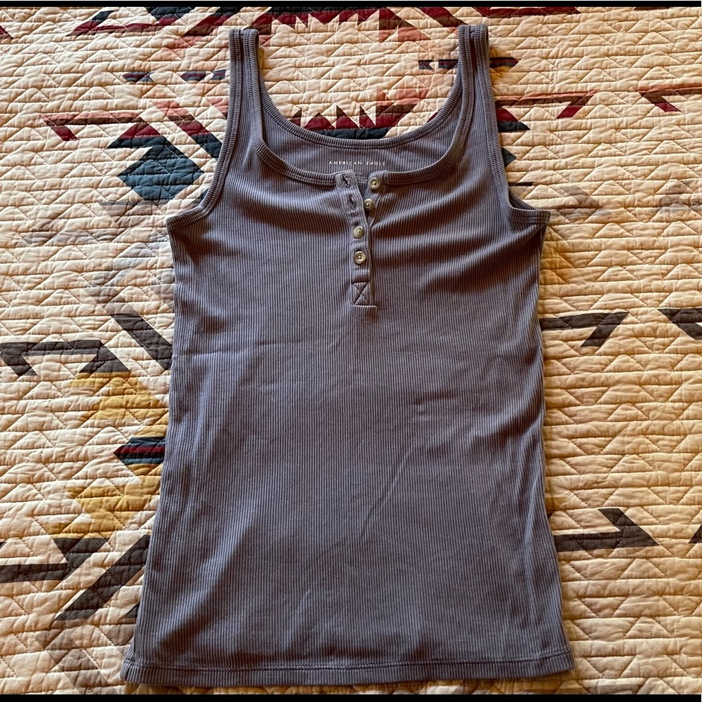 American Eagle Henley tank top S